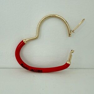 Marc Jacobs Red and Gold Bag Charm / Key Holder